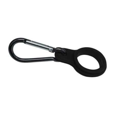 Mosquetón para botella - Negro