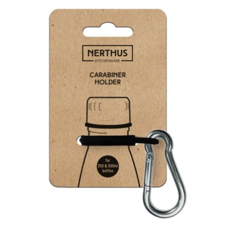 Mosquetón para botella - Negro