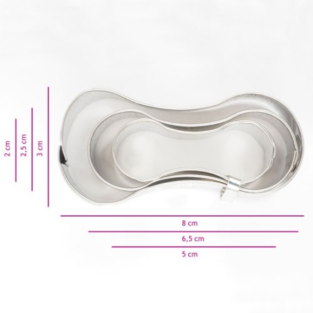 CORTADOR GALLETAS BIZCOCHITOS 3 UNID