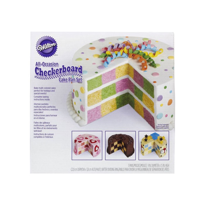 MOLDE PARA BIZCOCHO AJEDREZ 4 PIEZAS