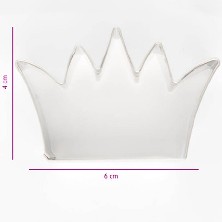 Cortador galletas corona 6cm