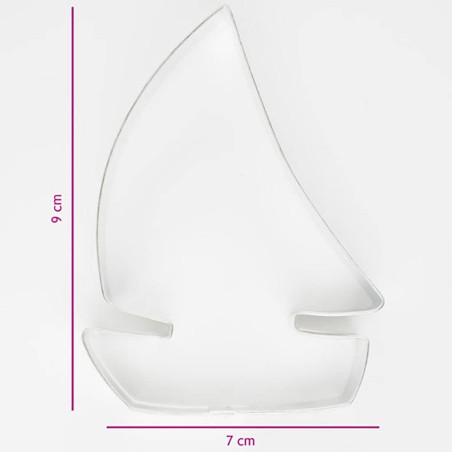 Cortador galletas barco de vela 7cm