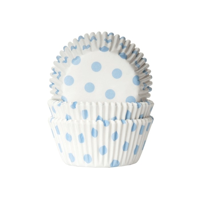 Cápsulas cupcakes lunares azul bebe 50U