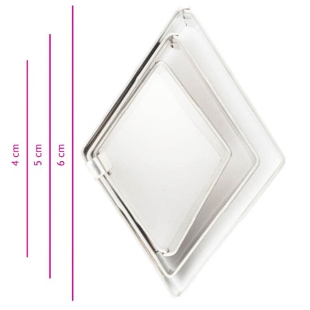 CORTADORES DE GALLETAS ROMBOS 3UND