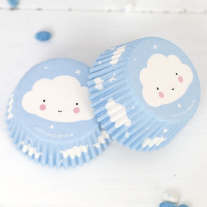 50 CAPSULAS DE PAPEL - NUBES