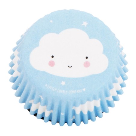 50 CAPSULAS DE PAPEL - NUBES