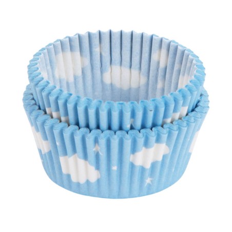 50 CAPSULAS DE PAPEL - NUBES