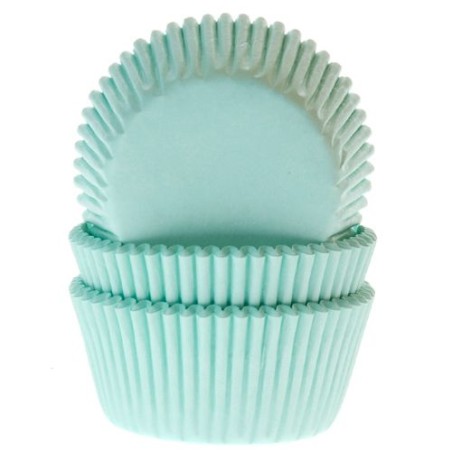 Cápsulas cupcakes verde menta 50und
