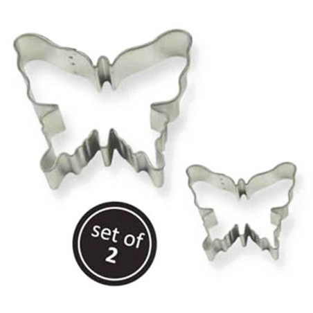 SET 2 CORTADORES GALLETAS MARIPOSA