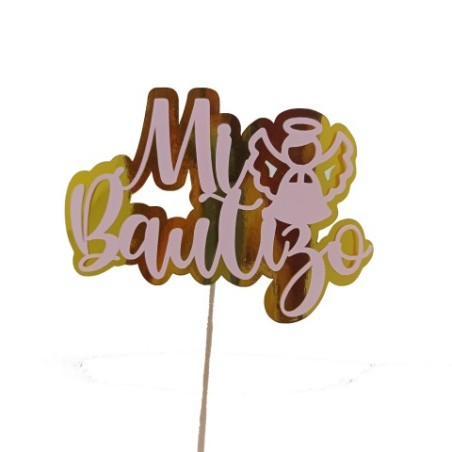 TOPPER MI BAUTIZO 2 CAPAS