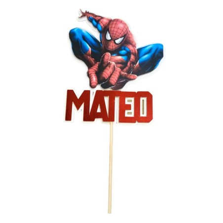 TOPPER SPIDERMAN 2 CAPAS NOMBRE
