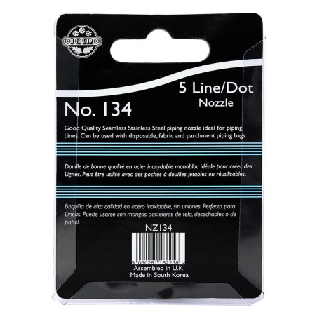 Boquilla 5 líneas/puntos 134