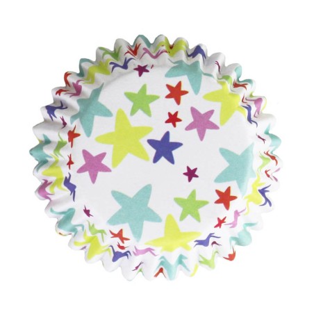 30 CAPSULAS PARA MAGDALENAS - ESTRELLAS