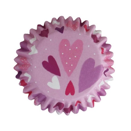 30 CAPSULAS PARA MAGDALENAS - CORAZONES