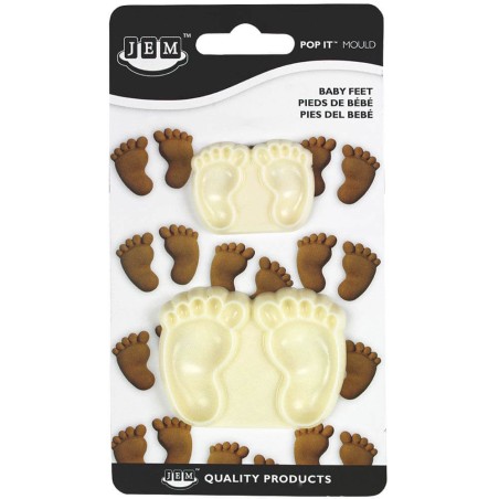 Moldes pies bebé