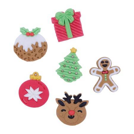 6 Figuras azúcar Navidad