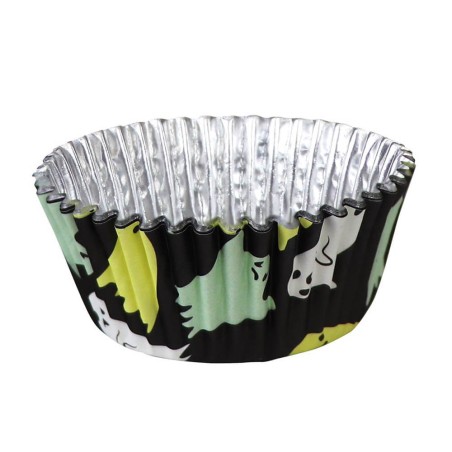 Cápsulas cupcakes aluminio fantasmas