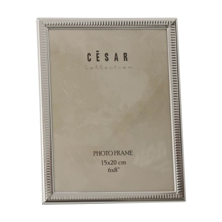MARCO DE FOTOS 15X20CM PLATEADO LINEAS