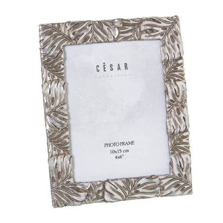 MARCO DE FOTOS 10X15CM PLATEADO MONSTERA