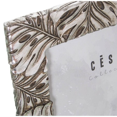 MARCO DE FOTOS 15X20CM PLATEADO MONSTERA