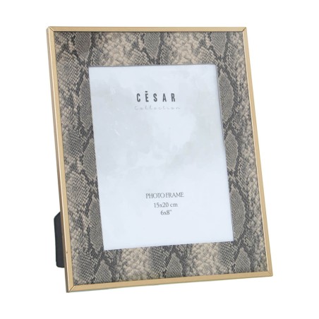MARCO DE FOTOS SERPIENTE 15X20CM DORADO