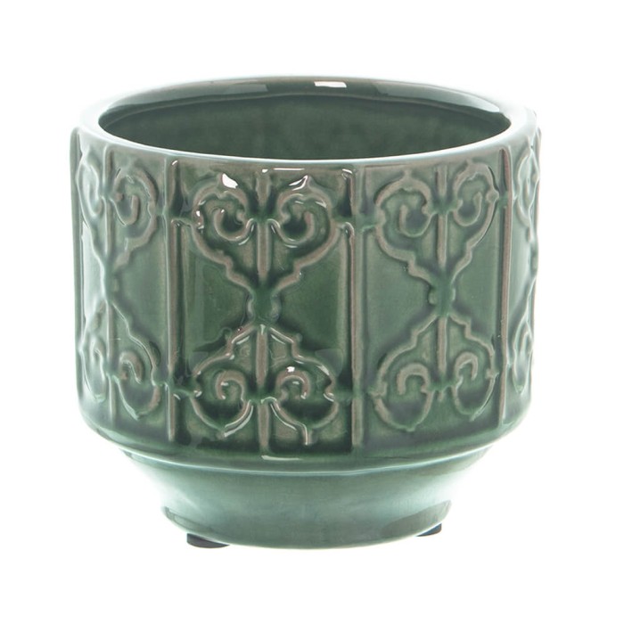 MACETERO VERDE 13CM