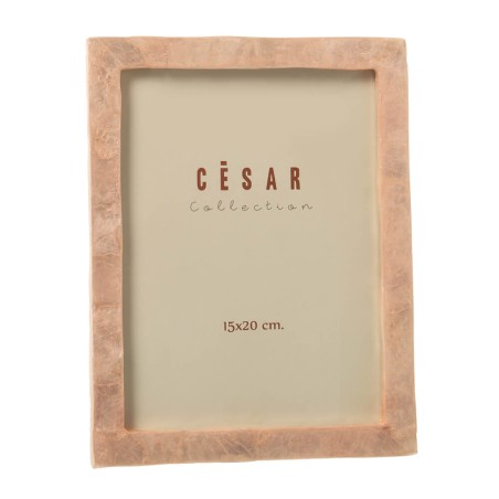 MARCO DE FOTOS NÁCAR 15X20CM ROSA