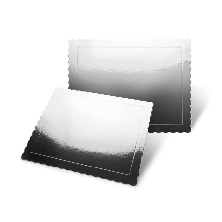 BASE RECTANGULAR 30X40CM 3MM PLATA