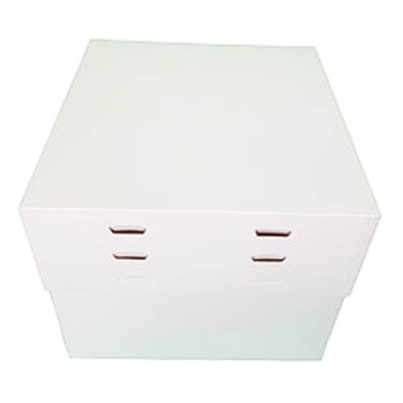 CAJA PARA TARTA 50X50CM 4 ALTURAS BLANCA