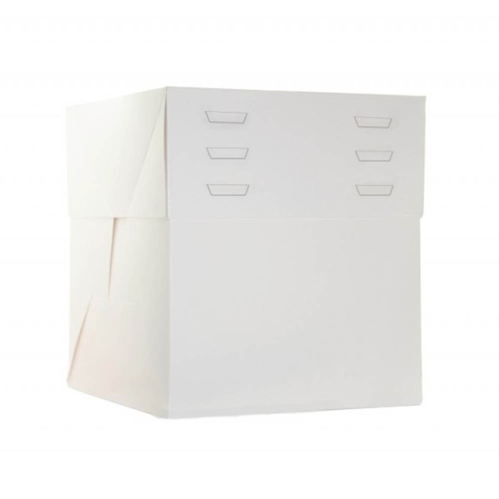 CAJA PARA TARTA 20X20CM BLANCA