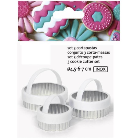 SET 3 CORTADORES RIZADOS 4.5/6/7CM