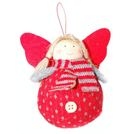 ADORNO DE NAVIDAD - HADA ROJA