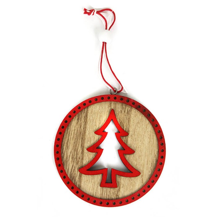 ADORNO DE NAVIDAD - BOLA ROJA ARBOL