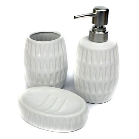 JUEGO DE BAÑO 3P BLANCO CERAMICA