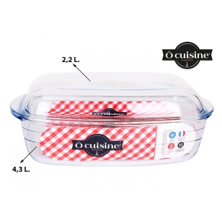 FUENTE DE VIDRIO RECTANGULAR 4.3L+2.2L