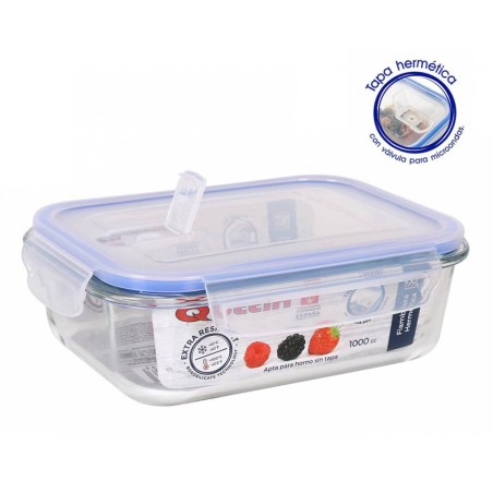 TÁPER HERMÉTICO RECTANGULAR 1000CC
