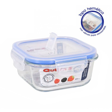 TÁPER HERMÉTICO CUADRADO 550 CC