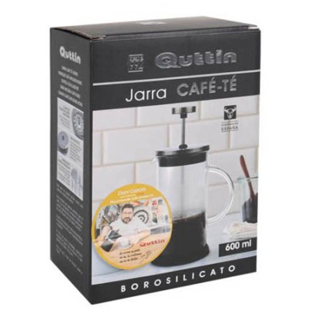 CAFETERA EMBOLO 600ML CRISTAL
