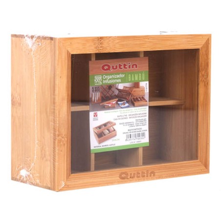 CAJA DE TÉ 21X16CM BAMBÚ