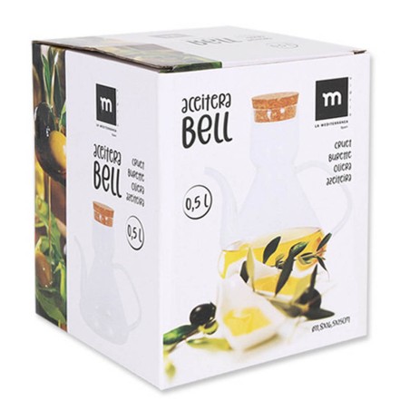 ACEITERA DE CRISTAL 500ML TAPON