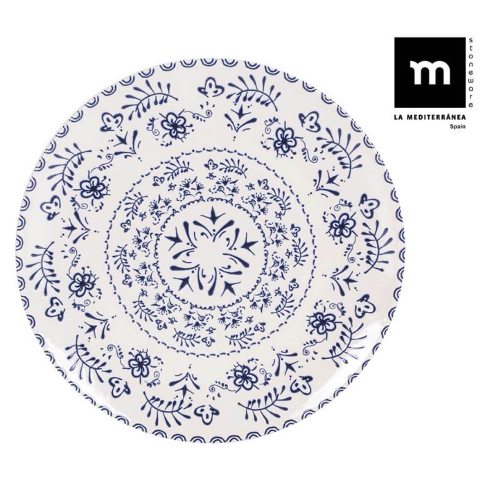 PLATO LLANO 26CM MONACO AZUL