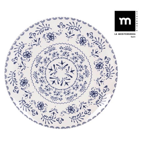 PLATO LLANO 26CM MONACO AZUL