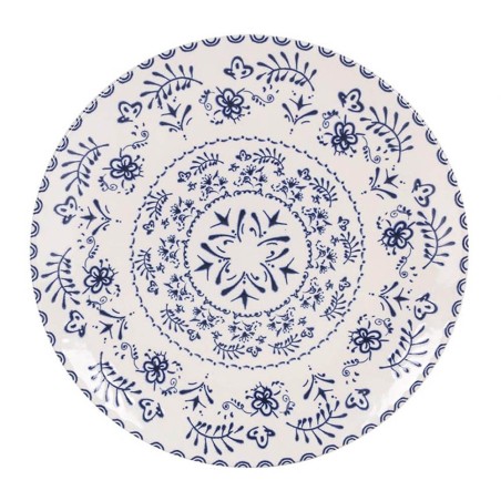 PLATO DE POSTRE MÓNACO AZUL