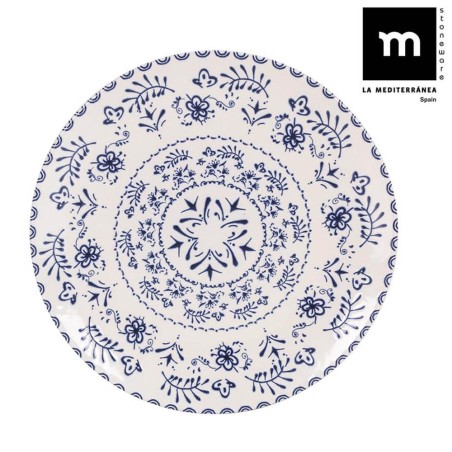 PLATO DE POSTRE MÓNACO AZUL