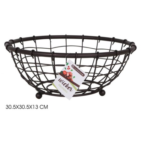 FRUTERO METÁLICO WICKER 30,5X13CM