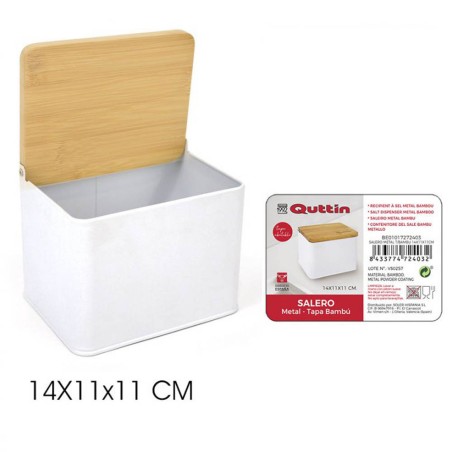 SALERO TAPA BAMBU 14X11X11CM 