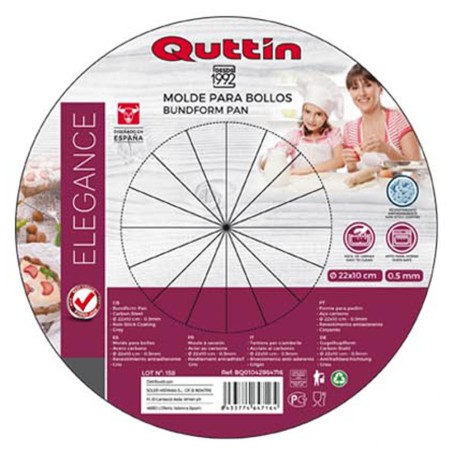 MOLDE BUNDT 22X10CM REDONDO