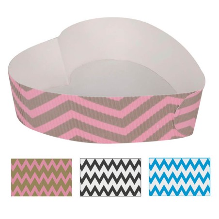 7 Moldes desechables corazón 12x4cm