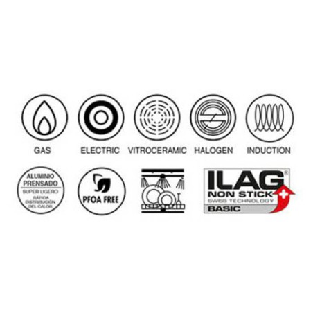 Cacerola con tapa gastro 28cm