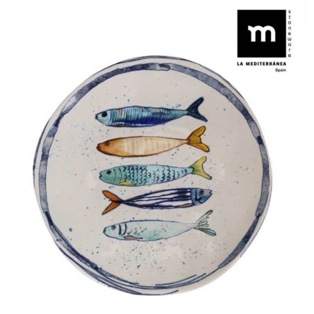 Plato postre 20 cm peces